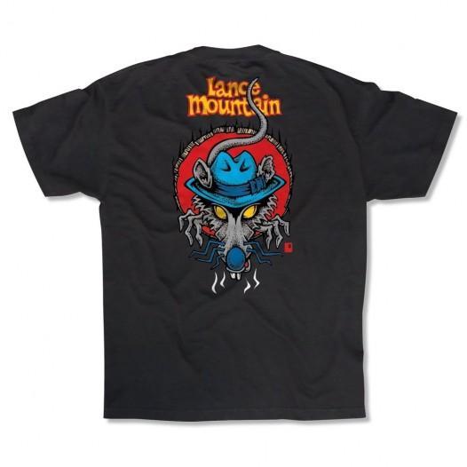 Black Label Lance Mountain Rat Trap Tee - Black - Fringe Skateboards 