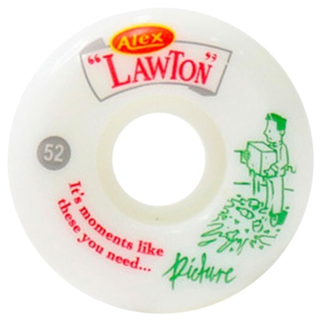 Picture Wheel Co Pro Alex Lawton Moments Conical 83B 52mm - Fringe Skateboards 